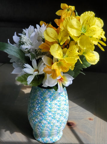 Blue Hand Designed Vase